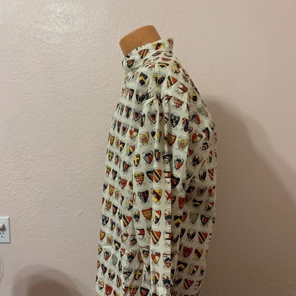 Tommy Hilfiger Crest Button Down Shirt LG long sleeve Vtg 90s - Picture 3 of 5